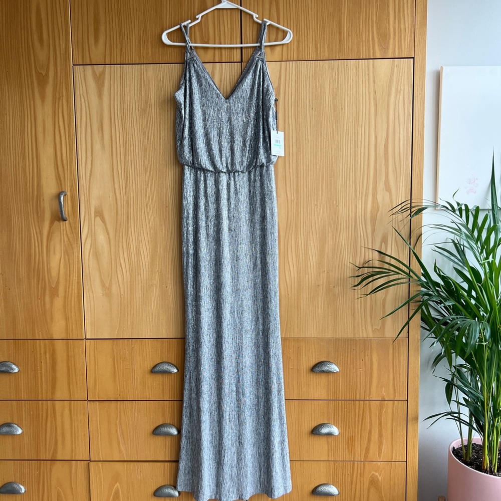 Calvin Klein Chrome Metallic Dress
